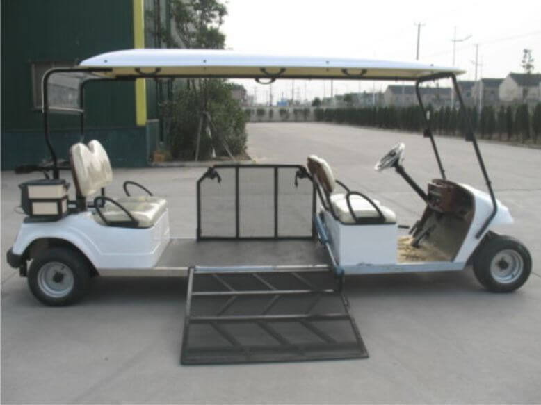 Carro de golf para silla de ruedas