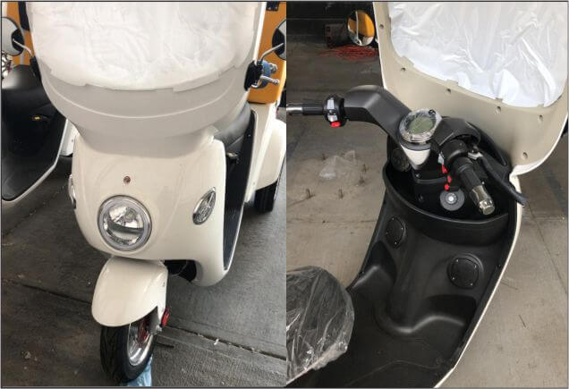 Moto triciclo eléctrico con caja para transporte de alimentos Crossem